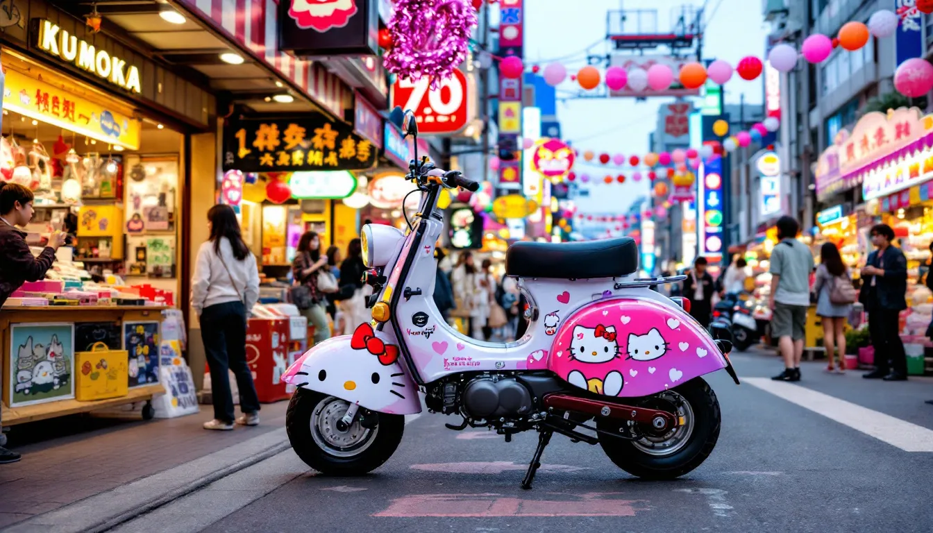Monkey 125 : 5 astuces pour protéger vos panneaux Honda x Kuromi